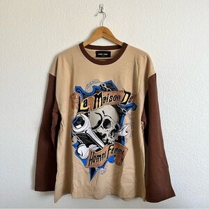 Homme + Femme NEW Men's La Maison De Heavyweight Long Sleeve Shirt XL